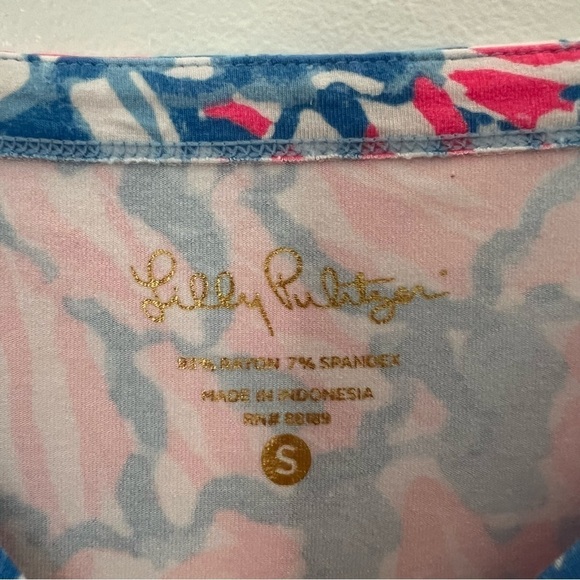Lilly Pulitzer Sophie Shift Dress Pop Pop Bay Blue Vacation Preppy Small - Picture 4 of 9